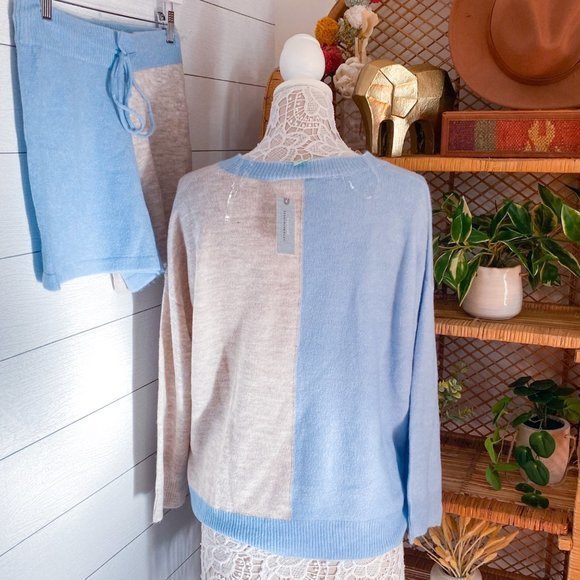 NWT Saturday/Sunday Lea Colorblocked Knit Lounge Set Anthropologie - Picture 13 of 15